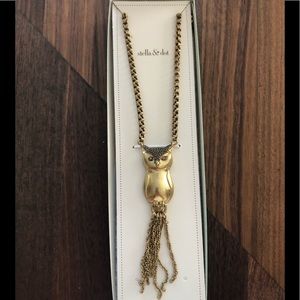 NWT Stella & Dot Owl Pendant Necklace